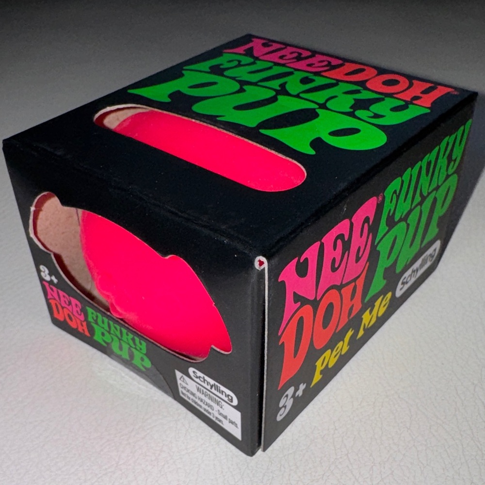 SHIPS TODAY! Nee Doh Funky Pup Squishy Squeeze Viral TikTok Toy Pink